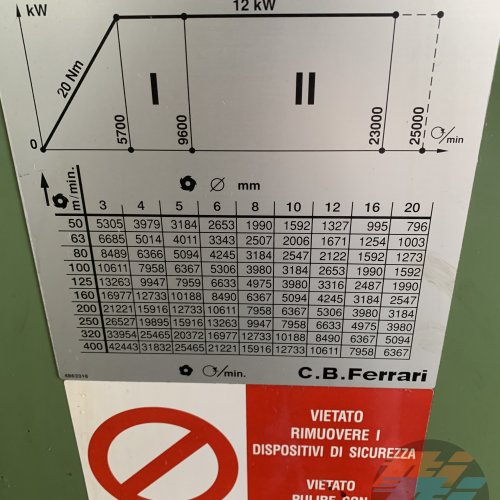 Centro di lavorazione verticale C.B.Ferrari A13 ELEXA