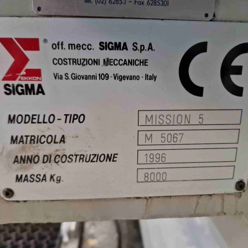 Machining center vertical spindle SIGMA mod. MISSION 5